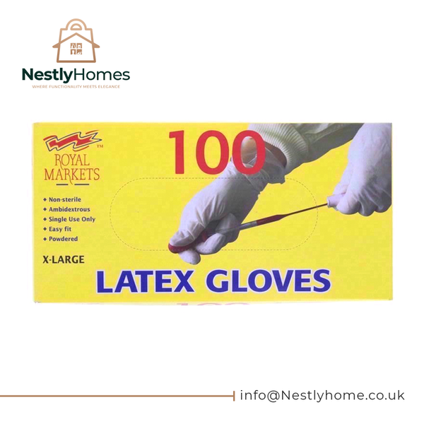 Royal Markets Glove Latex Powdered 100pcs X-Large