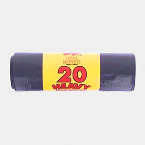 Royal Market Bin Liner Black 20 Bag Pk30 18Cm X 29Cm X 34Cm