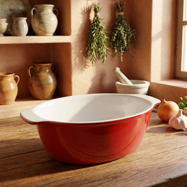 Oven Love Baking Dish Oval Red 0.19L