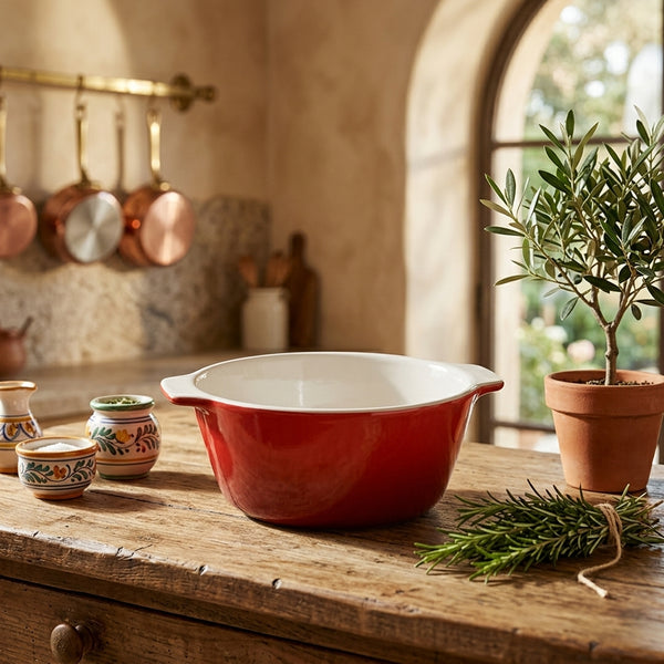 Oven Love Dish Round Red 0.16L