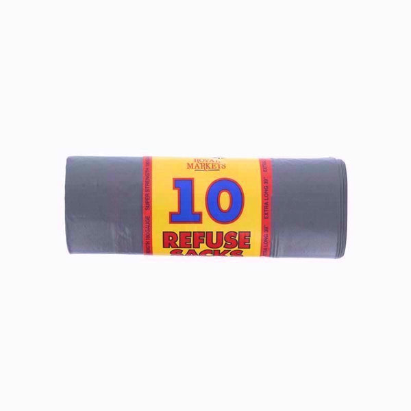 Royal Market Bin Liner Grey 10 Bags 18X29X39 Inch