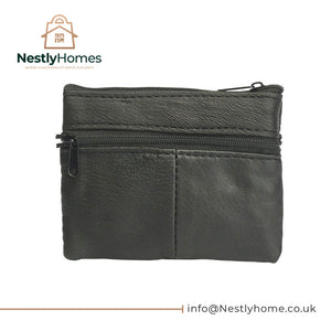 Sheep Nappa Purse with 4 Zips and Keyring