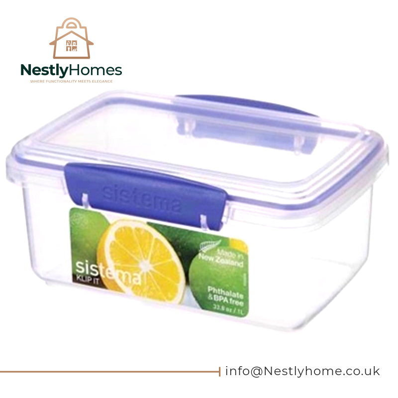 Sistema Clear Rect Food Box 1 Ltr