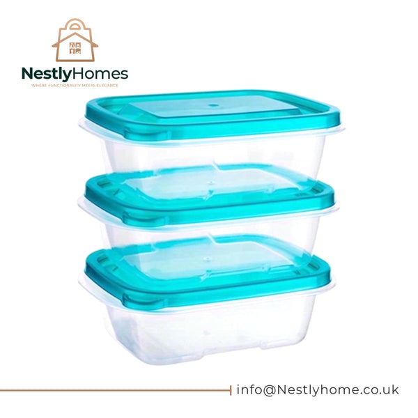 Sozali 3 Rectangular Containers 270ml