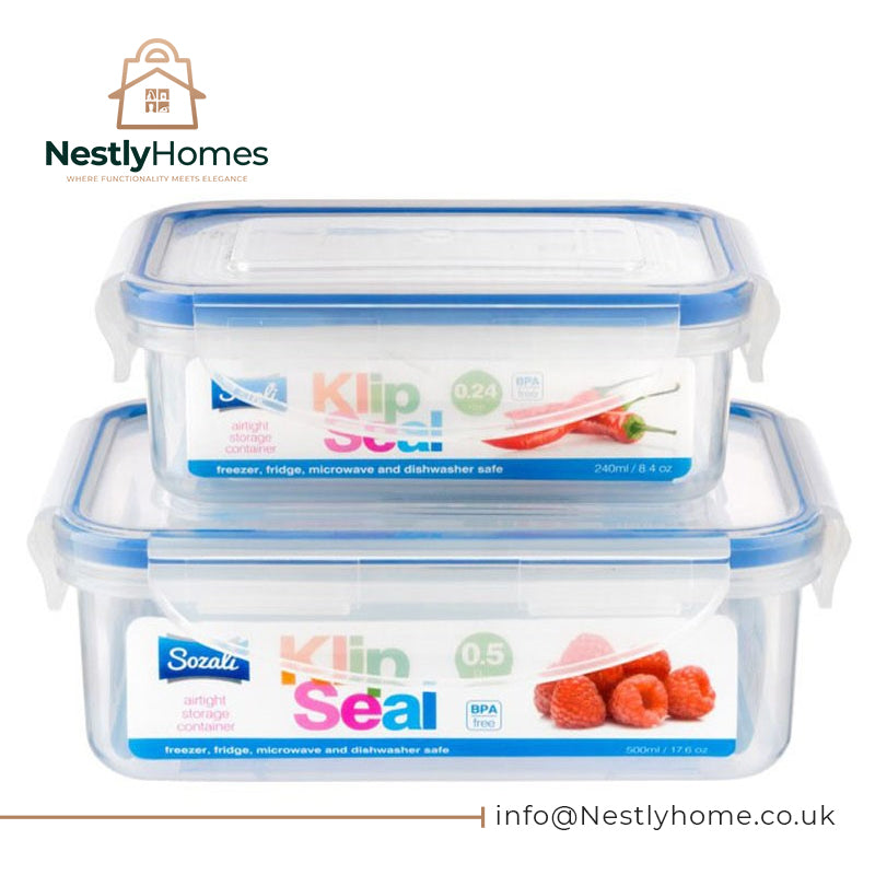 Sozali Airtight Food Containers 500ml & 240ml 2pce Set
