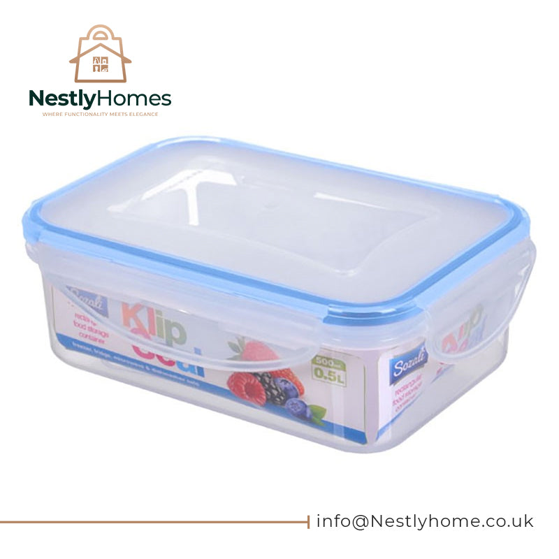 Sozali Klipseal Food Container Rectangular 500ml