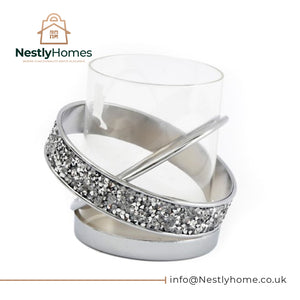 Sparkle Candle Holder 10x10cm