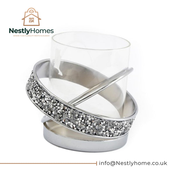 Sparkle Candle Holder 10x10cm