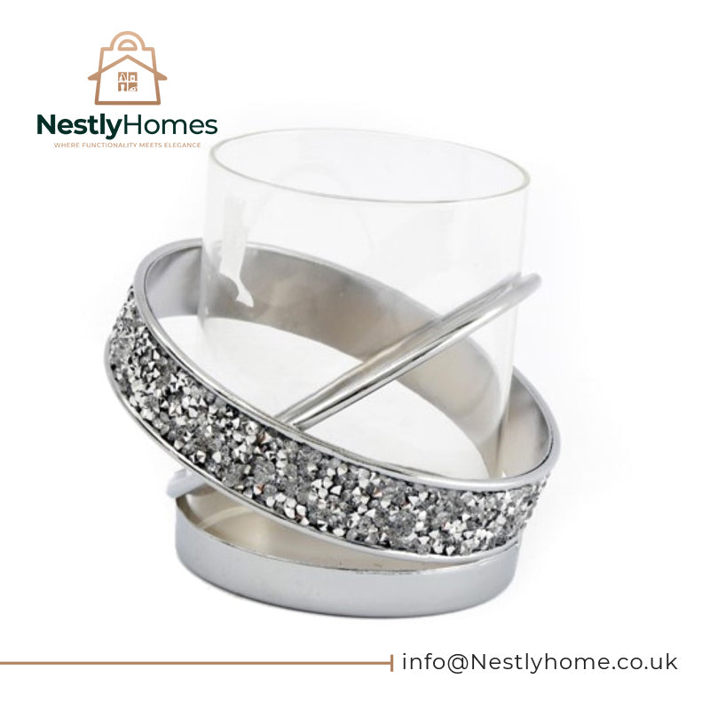 Sparkle Candle Holder 10x10cm