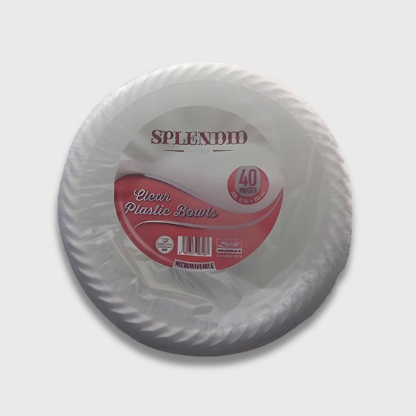 Splendid Plastic 40 Bowls 12 Inch