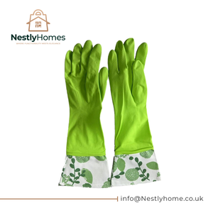 Star Wash Gloves Green Long Cuff Assorted Sizes Medium