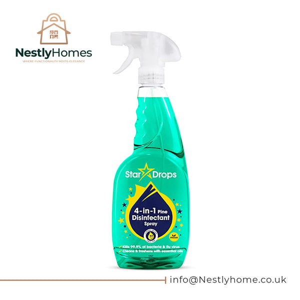 Four-in-one trigger Stardrops 850ml PK12 Pine Disinfectant.