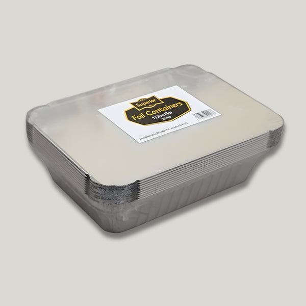 Superior Foil 10 Containers & Lid 1 Ltr