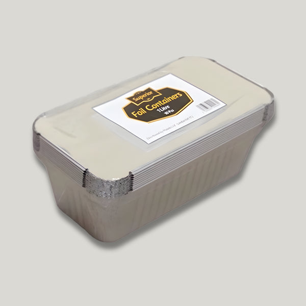 Superior Foil 10 Containers & Lid 1 Ltr