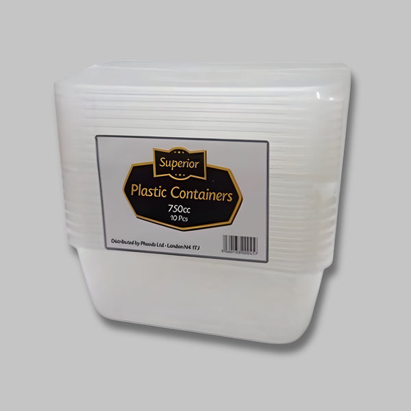 Superior Plastic Rect10 Contaniners 750Cc