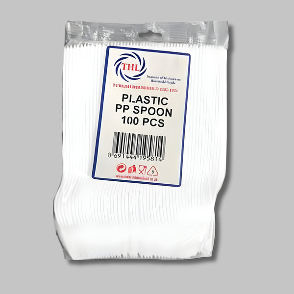 Thl Spoon Plastic Reusable White 100Pcs