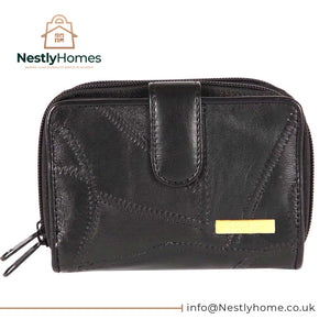 Twin Zip Patch Purse