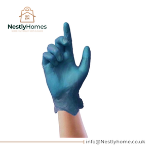 Unicare Vinyl Blue Powdrfree 100 Gloves Large