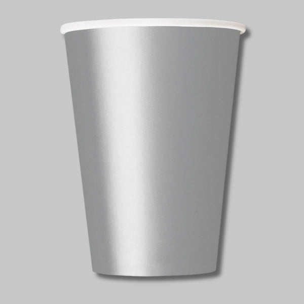 Unique Cups Silver 9Oz 14Pcs