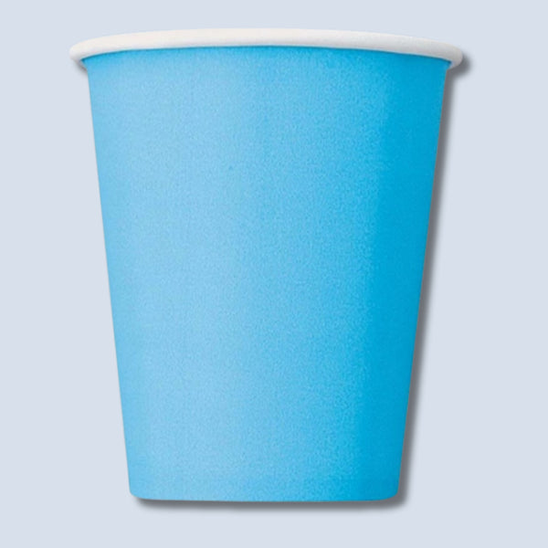 Unique Paper 14 Cups Powder Blue 9Oz