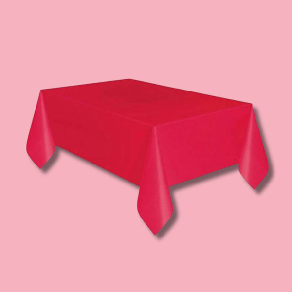Unique Rect Red Table Cover 54X108In