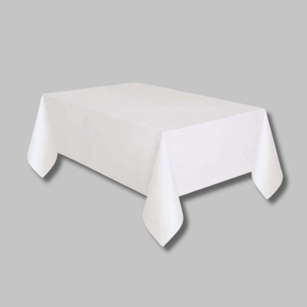 Unique Rect White Table Cover 54X108In
