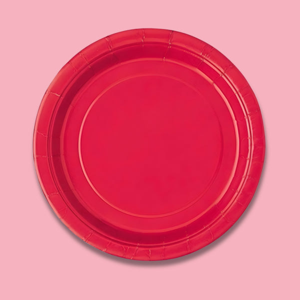 Unique Round 9In Red 16 Plates