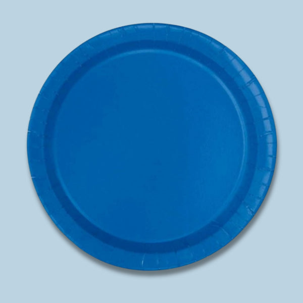 Unique Round 9In Royal Blue 16 Plates