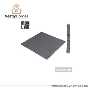 Urban Living Antislip Bathmat 55x55cm Dark Grey
