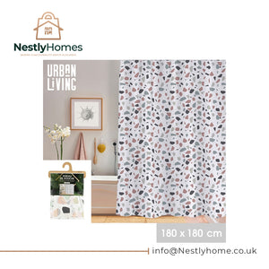 Urban Living Shower Curtain Terrazo 180x180cm
