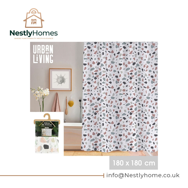 Urban Living Shower Curtain Terrazo 180x180cm