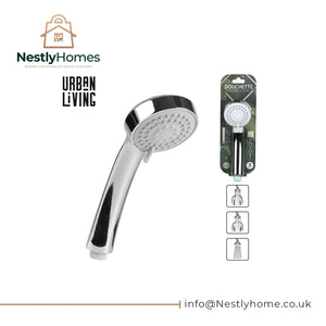 Urban Living Shower Head 3 Jets Chrome