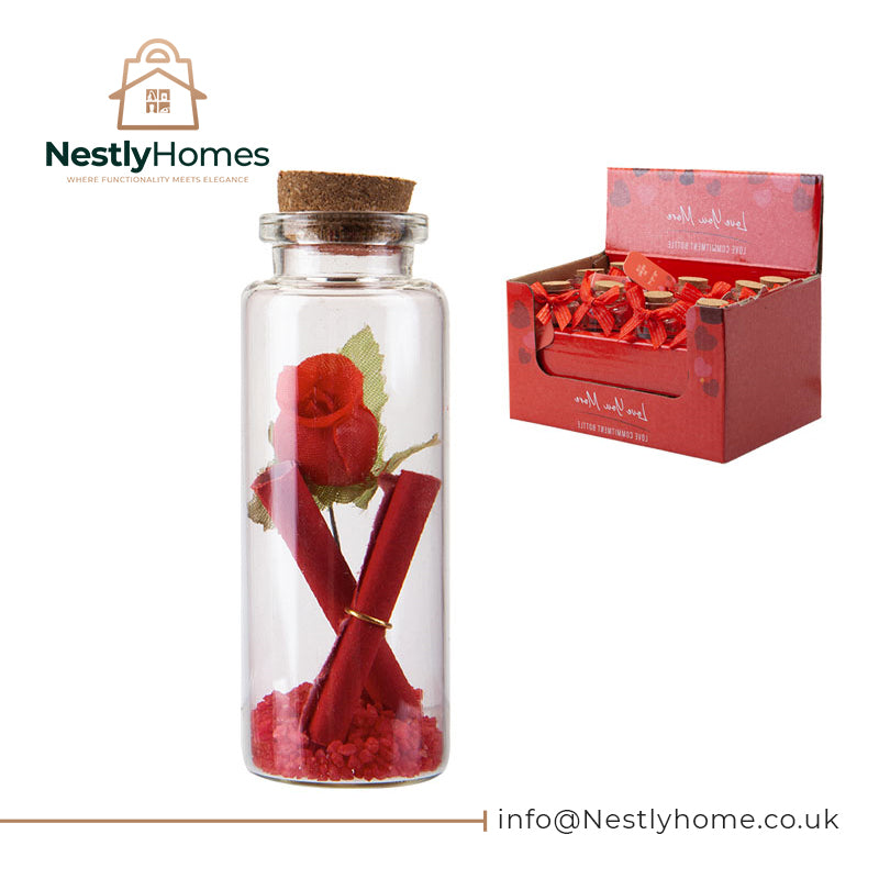 Valentines Mini Love Commitment Glass Bottle