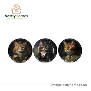 Wall Plate Cat Print 30x30cm