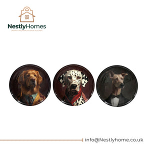 Wall Plate Dog Print 30x30cm