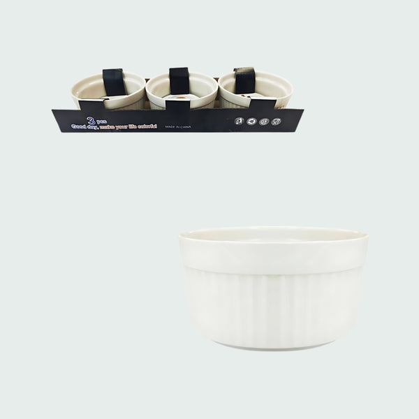 Whiteware Ramekins 100X50Mm (3 Pieces)