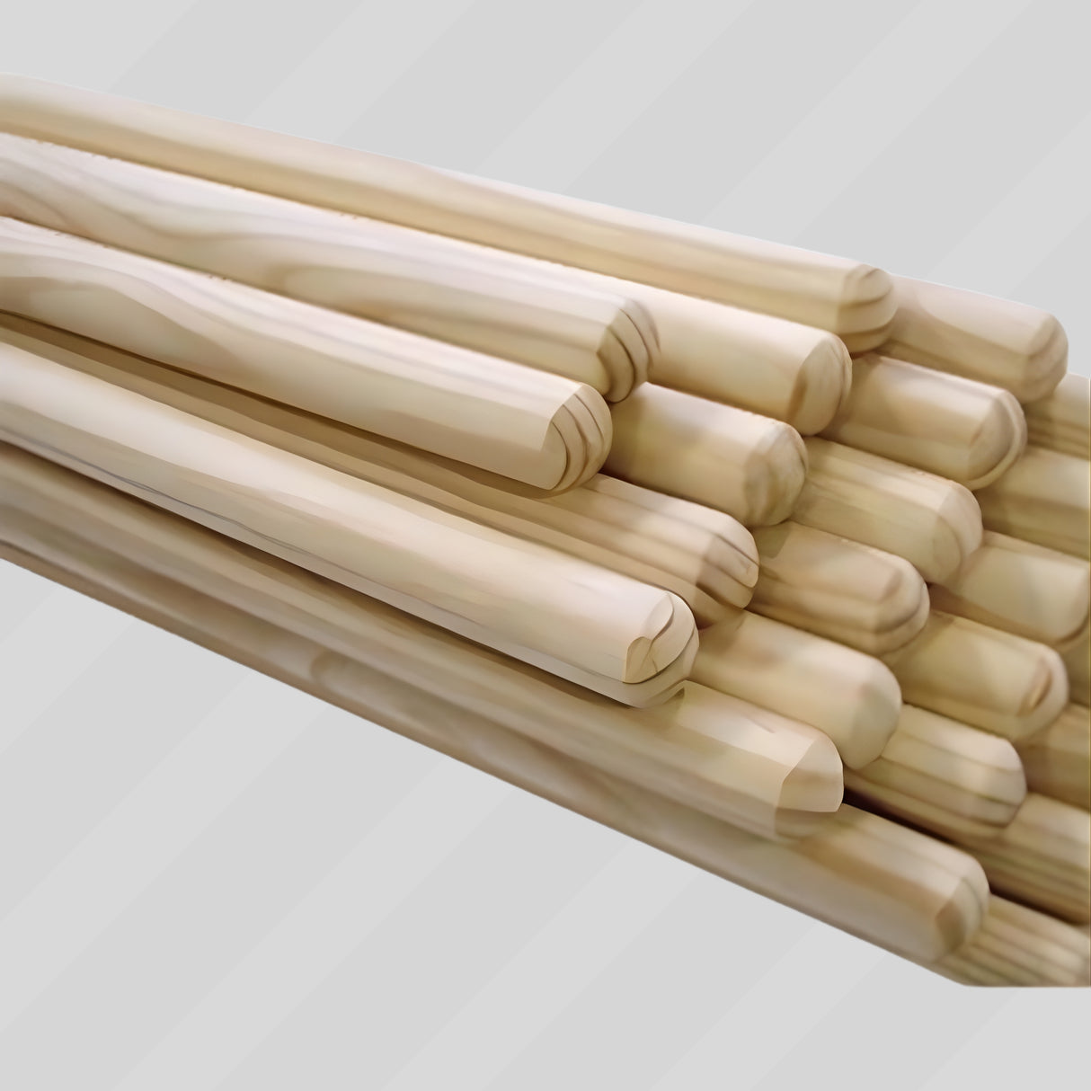 Wooden Broom Handle 120Cm Pack Of 25