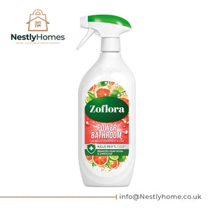 Zoflora Caribbean Grapefruit & Lime Power Bathroom Cleaner, 1 x 800ml, Removes Soap Scum & Limescale, Antibacterial Multi-Surface Bathroom Spray, Kills 99.9% of Bacteria & Viruses