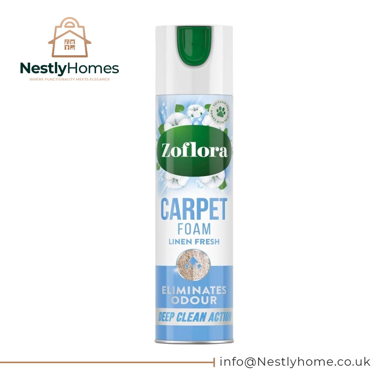 Zoflora Carpet Fresh & Care Foam Linen Fresh 600ml PK8