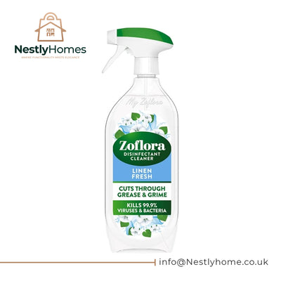 Zoflora Linen Fresh Multipurpose Disinfectant Spray, Antibacterial Multi-surface Cleaner, Pet-Friendly, Kills 99,9% of Bacteria & Viruses, 1 x 800ml