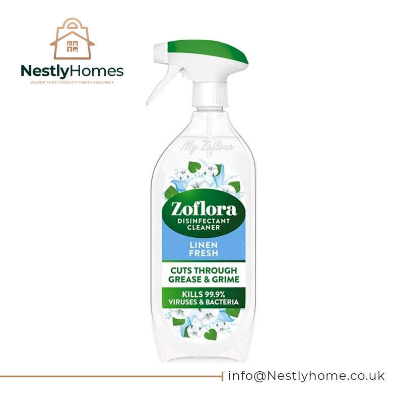 Zoflora Linen Fresh Multipurpose Disinfectant Spray, Antibacterial Multi-surface Cleaner, Pet-Friendly, Kills 99,9% of Bacteria & Viruses, 1 x 800ml