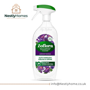 Zoflora Midnight Blooms Multipurpose Disinfectant Trigger Spray, 1 x 800ml, Floral Antibacterial Multi-Surface Cleaner, Pet-Friendly, Kills 99.9% of Bacteria & Viruses