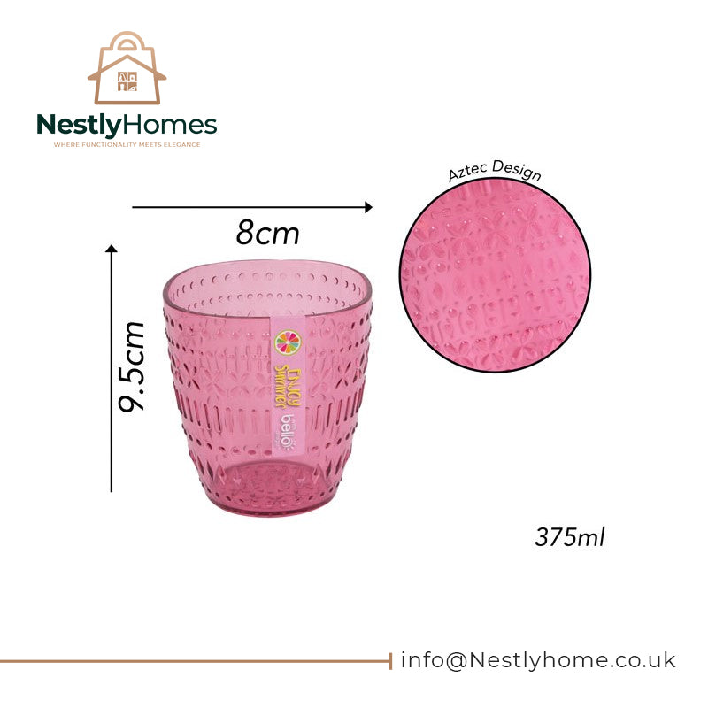 Aztec Tumbler Pink 375ml