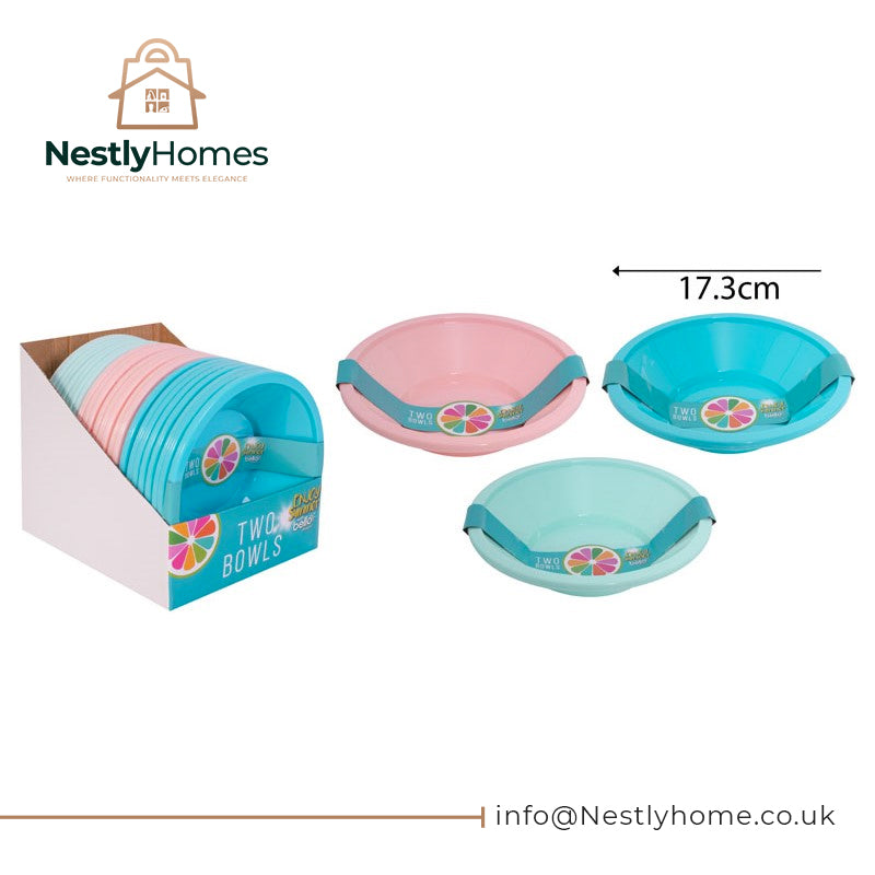 Bello Picnic Bowls 2 Bowls 18cm Assorted