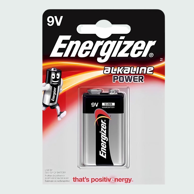 Energizer Alkaline Power 9V Battery (1 Pack)