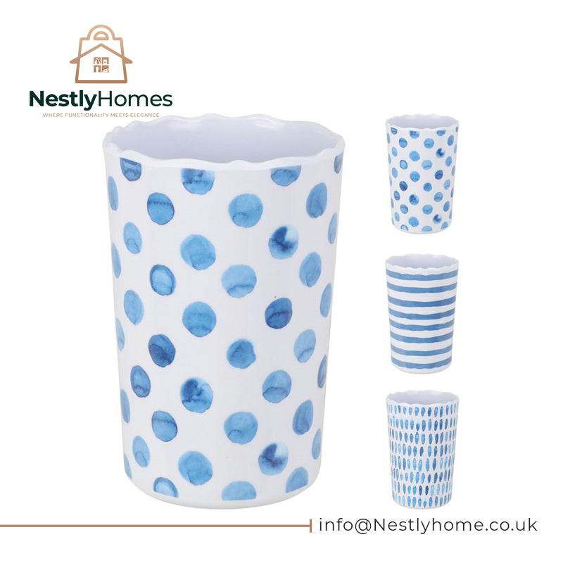 Melamine Cup Assorted 8xh11cm