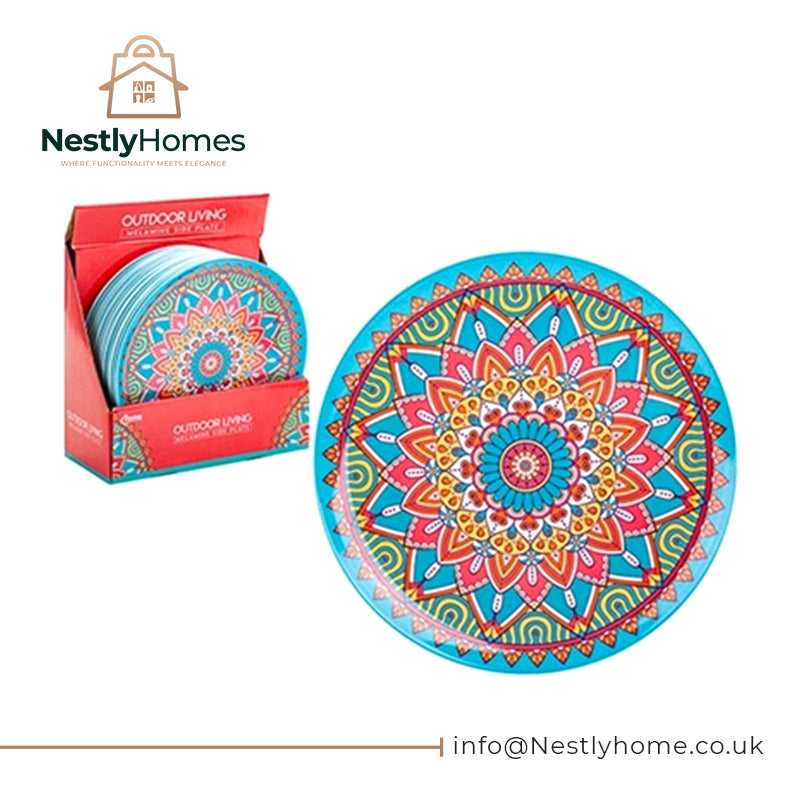 Melamine Moroccan Design Side Plates 8in