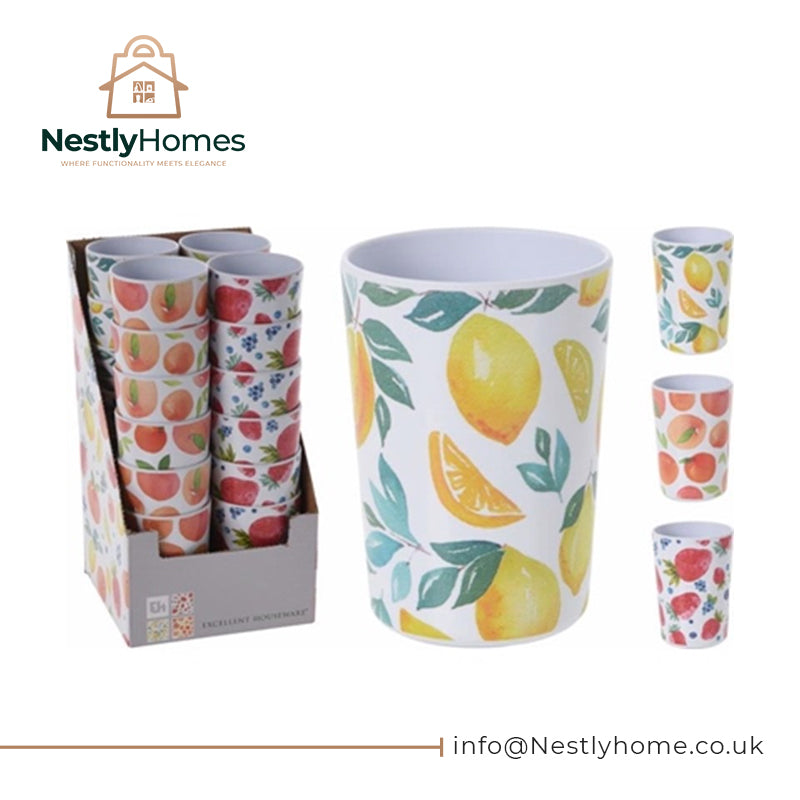 Melamine Mug 370ml Summer Assorted