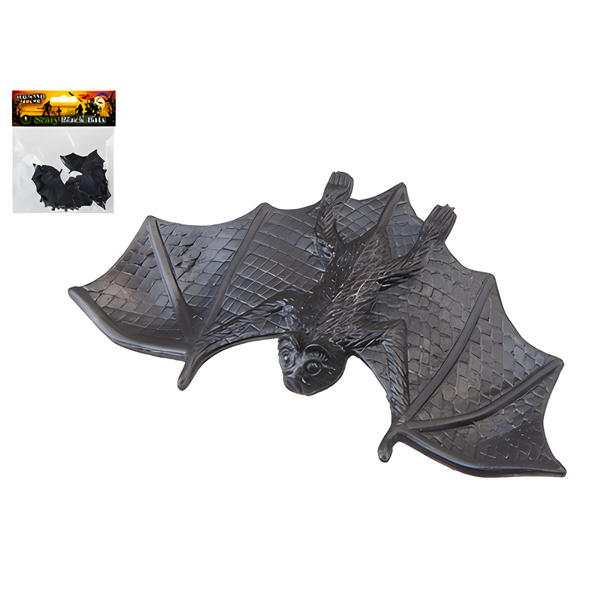 HALLOWEEN BLACK BATS (Pack of 6)