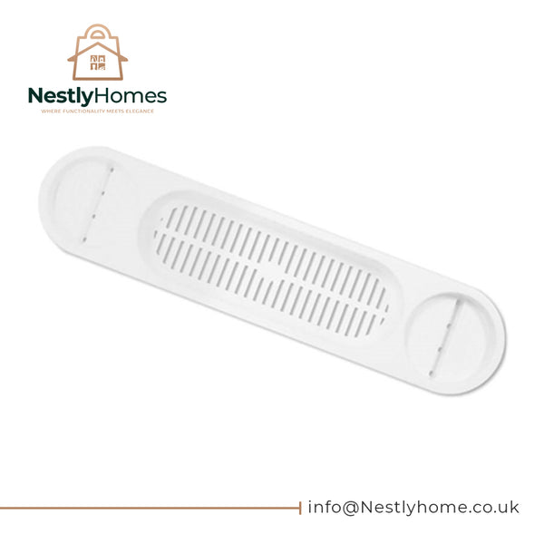 Signature Plastic White Bath Rack